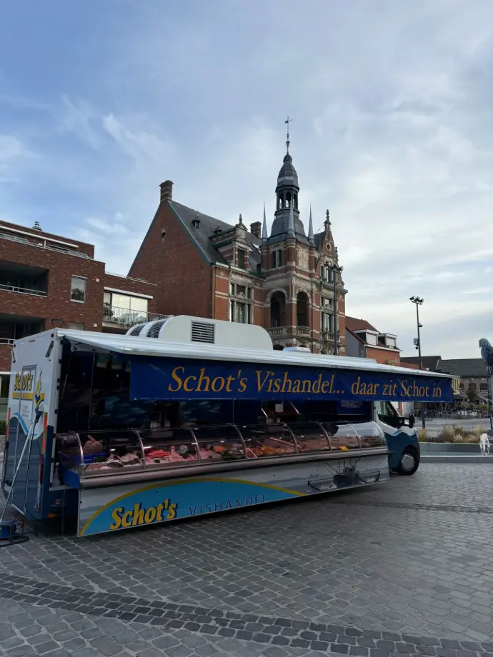 viswagen, marktwagen, Hemiksem, markt