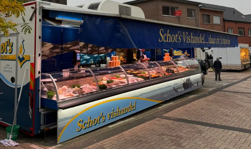 viswagen, marktwagen, markt, Duffel