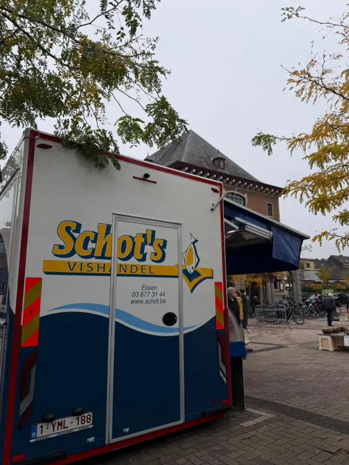 viswagen, marktwagen, markt, Duffel
